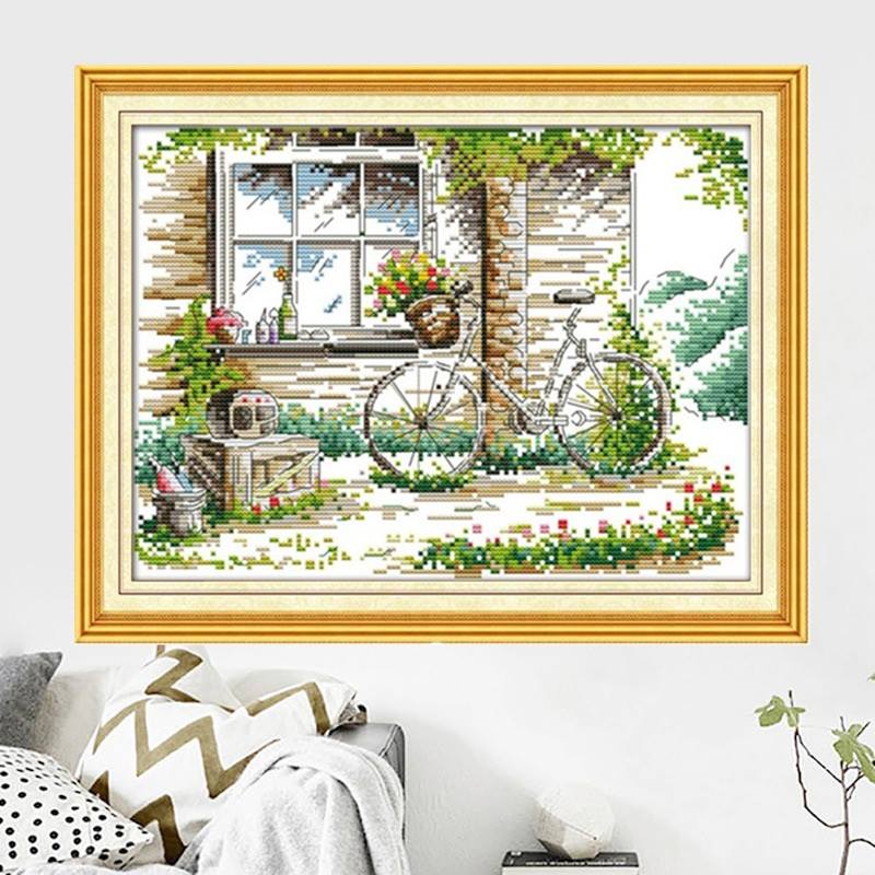 ร้าน noogningcrosstitch ครอสติสพิมพ์ลาย จำหน่ายชุดปักครอสติส ครอสติสคริสตรัล DiamondPainting DIYง่ายๆ701 รูปที่ 1