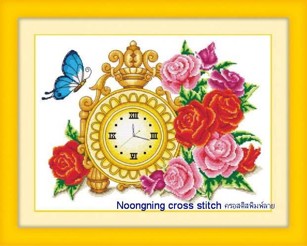 ร้าน noogningcrosstitch ครอสติสพิมพ์ลาย จำหน่ายชุดปักครอสติส ครอสติสคริสตรัล DiamondPainting DIYง่ายๆ738 รูปที่ 1