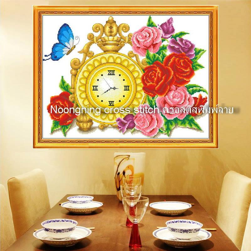 ร้าน noogningcrosstitch ครอสติสพิมพ์ลาย จำหน่ายชุดปักครอสติส ครอสติสคริสตรัล DiamondPainting DIYง่ายๆ730 รูปที่ 1