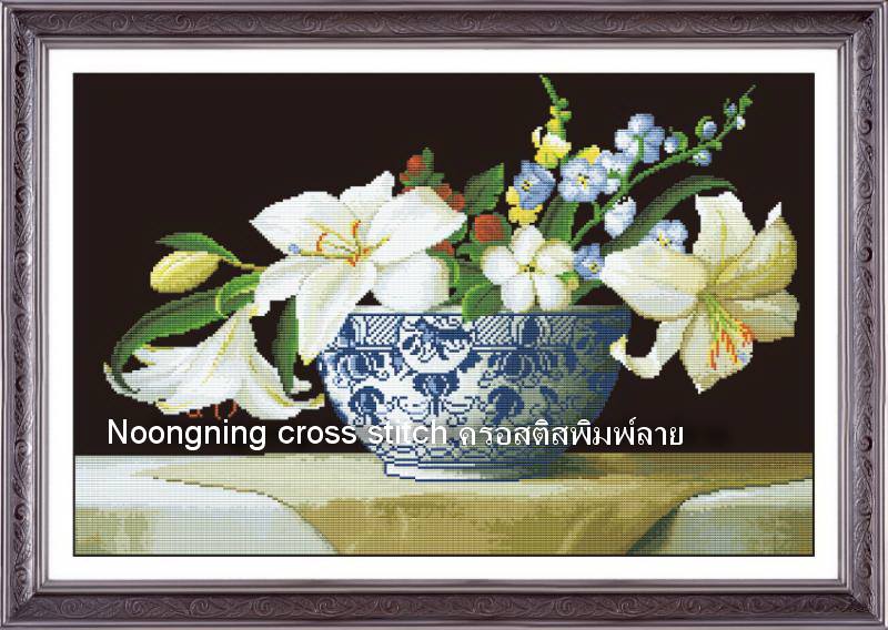 ร้าน noogningcrosstitch ครอสติสพิมพ์ลาย จำหน่ายชุดปักครอสติส ครอสติสคริสตรัล DiamondPainting DIYง่ายๆ729 รูปที่ 1