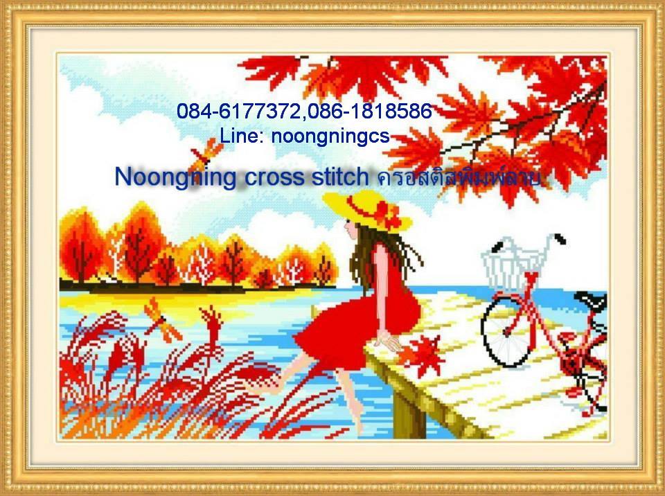 ร้าน noogningcrosstitch ครอสติสพิมพ์ลาย จำหน่ายชุดปักครอสติส ครอสติสคริสตรัล DiamondPainting DIYง่ายๆ845 รูปที่ 1