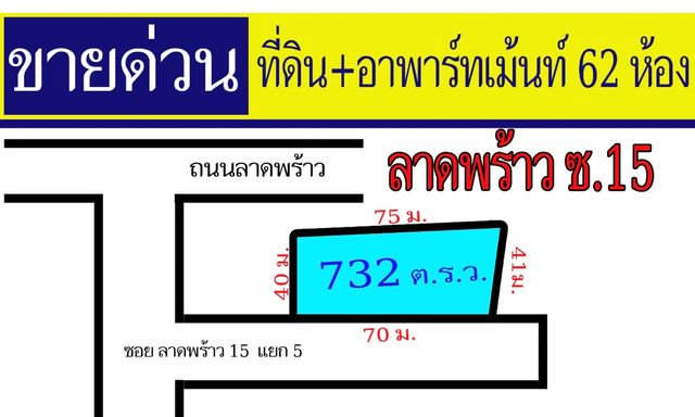 LS2005 ขายที่ดิน ใจกลางลาดพร้าว ซอย 15 แยก 5 พื้นใหญ่ที่สุด ราคาถูกที่สุด  รูปที่ 1