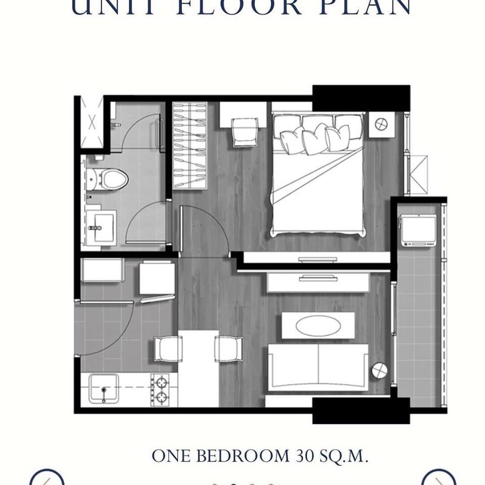 For Sale   C-ekkamai  30.41 Sqm. 1  bedroom   1  bathroom รูปที่ 1