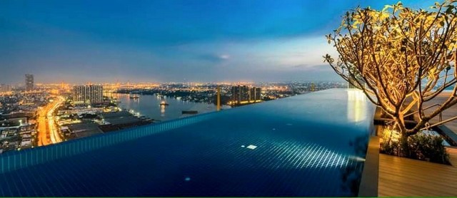 For Rent Starview Condo Rama III luxurious 3b3b large balcony overlooking onto the Chao Phraya River รูปที่ 1
