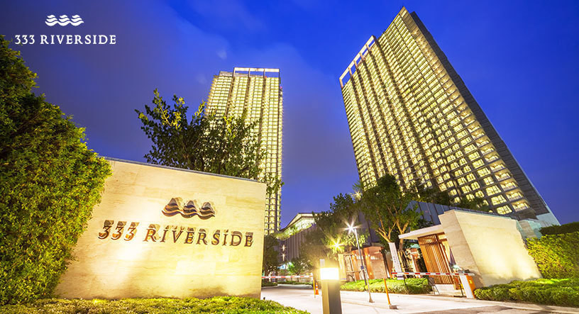 333 Riverside (333 ริเวอร์ไซด์) ขนาด 45 ตร.ม 1 นอน 1 น้ำ ชั้น 33 อาคารA วิวแม่น้ำ รูปที่ 1