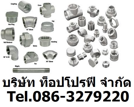 ข้อต่อ ข้อลด ข้องอ ข้อต่อทองเหลือง FITTING BUTT WELDING Tee Cap Cross โทร 0863279220 รูปที่ 1