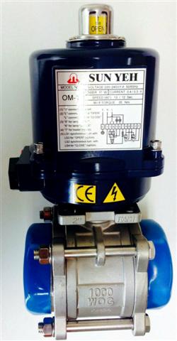 Sunyeh electric actuator หัวขับไฟฟ้า เปิด ปิด น้ำ น้ำมัน OM1 OM2 OM3 OM4 ไฟ 24v 220v ถูก ทนทาน ส่งฟรีทั่วประเทศ รูปที่ 2