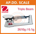 เครื่องชั่งแมคคานิกส์ ชั่งได้ 2610กรัม ยี่ห้อ OHAUS รุ่น Triple Beam 