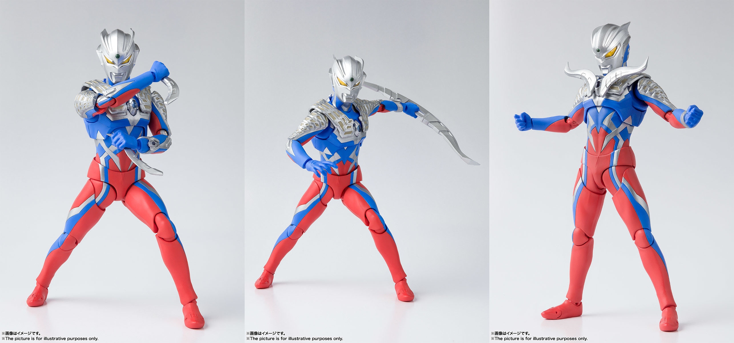 โมเดลฟิกเกอร์อุลตร้าแมนซีโร่ S.H.Figuarts Ultraman Zero ของใหม่ของแท้Bandai รูปที่ 3