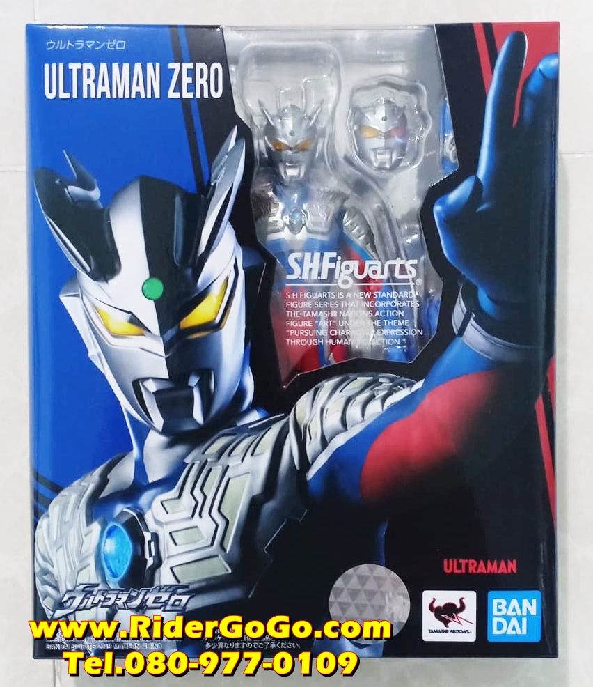 โมเดลฟิกเกอร์อุลตร้าแมนซีโร่ S.H.Figuarts Ultraman Zero ของใหม่ของแท้Bandai รูปที่ 1