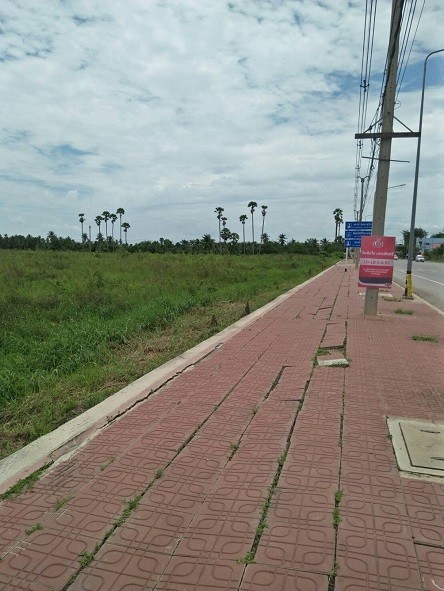 ขายที่ดินริมถนนศาลายา-นครชัยศรี จังหวัดนครปฐม ผังเมืองสีชมพู  รูปที่ 1
