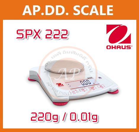 เครื่องชั่งความละเอียดสูง ทศนิยม 2 ตำแหน่ง 220กรัม ยี่ห้อ OHAUS รุ่น SPX222 รูปที่ 1