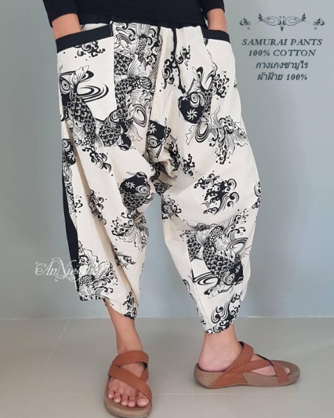จำหน่าย SAMURAI PANTS กางเกงซามูไร กางเกงนินจา กางเกงทรงหลวม  กางเกงฮาเร็ม รูปที่ 7