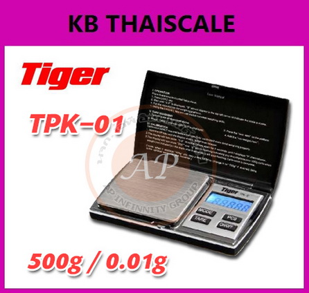 เครื่องชั่งพกพาขนาดเล็ก พิกัด 500กรัม ยี่ห้อ TIGER รุ่น TPK-01 ราคาประหยัด รูปที่ 1