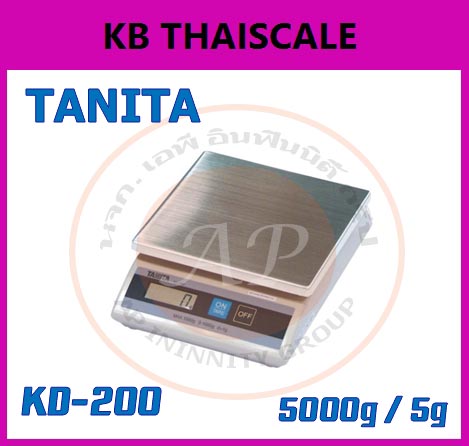 ตาชั่งดิจิตอล เครื่องชั่งดิจิตอล เครื่องชั่งแบบตั้งโต๊ะ รุ่น KD-200-500 ยี่ห้อ TANITA (5 กิโลกรัม) ค่าละเอียด 5 กรัม รูปที่ 1
