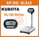 รูปย่อ เครื่องชั่งวางพื้น 60-150kg ยี่ห้อ KUBOTA รุ่น KL-SD ราคาพิเศษ รูปที่1