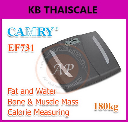 เครื่องชั่งน้ำหนักบุคคล วัดแคลอรี่ได้ 180kg ยี่ห้อ CAMRY รุ่น EF731 รูปที่ 1