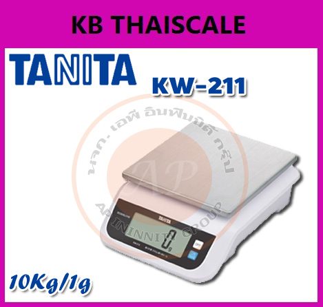 เครื่องชั่งดิจิตอลตั้งโต๊ะ กันน้ำ 5-10kg ยี่ห้อ TANITA รุ่น KW-211 รูปที่ 1