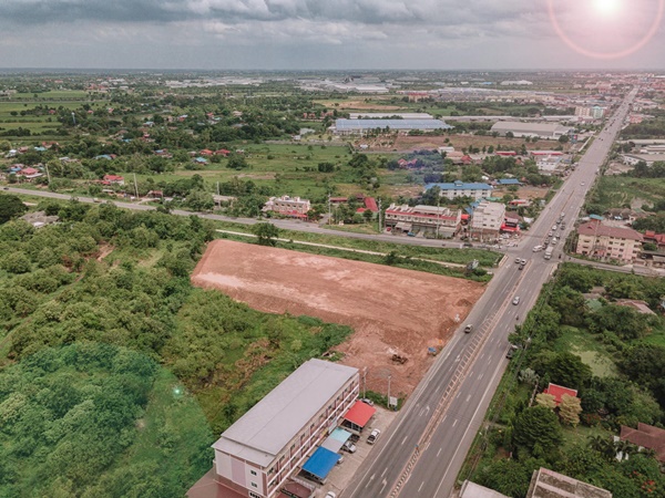 ให้เช่าที่ดิน (เนื้อที่ 4ไร่) ติดถนนจอมพล ป.(3056) อุทัย - ภาชี ใกล้นิคมโรจนะ อยุธยา เพียง 800เมตร รูปที่ 3