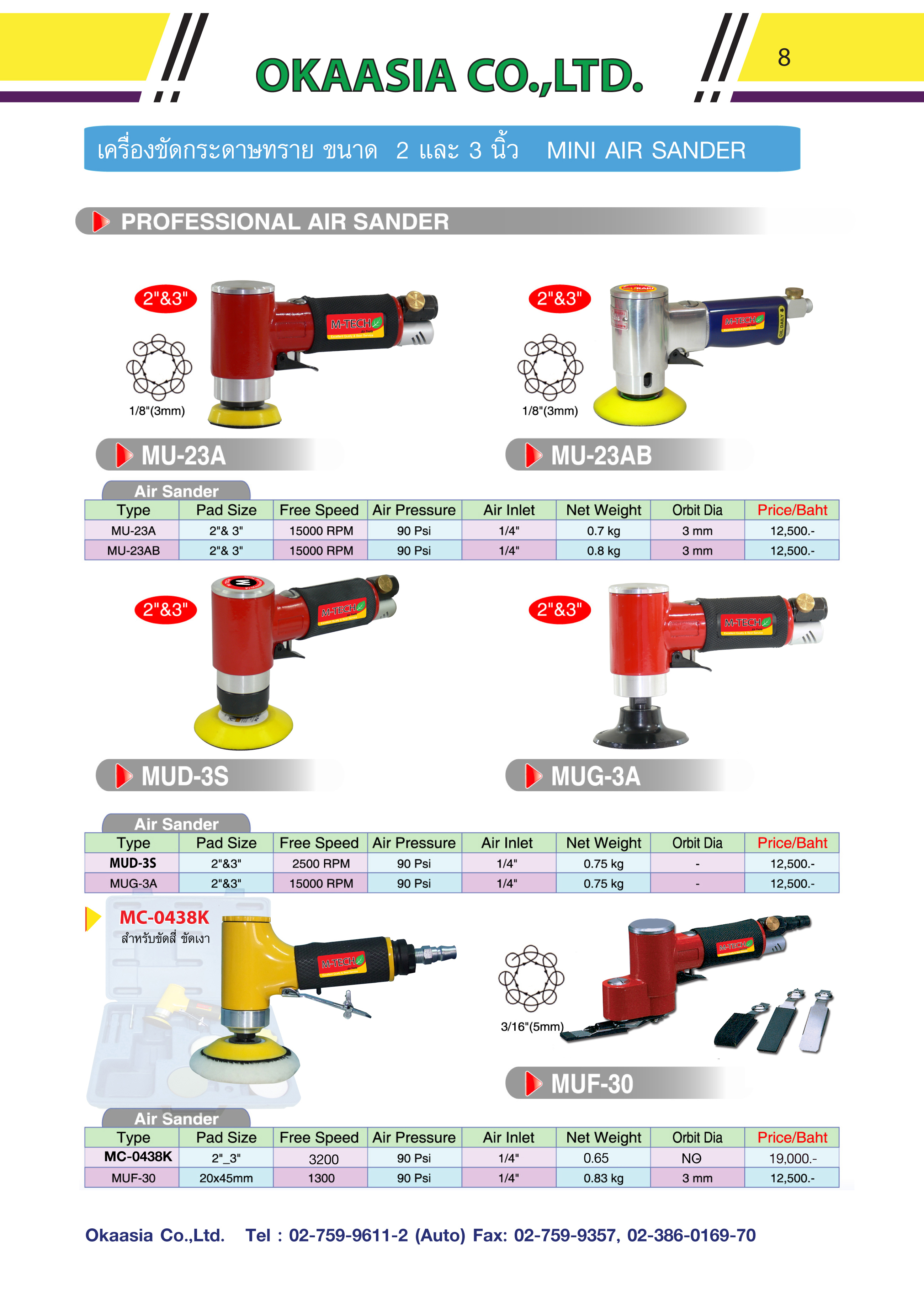 เครื่องขัดกระดาษทรายขนาด 1 - 3 นิ้ว 027599611 รูปที่ 1