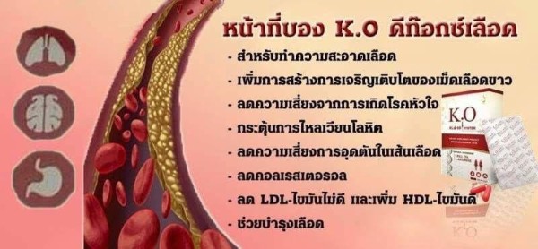 K O Blood System บำรุงและดีท๊อกซ์ระบบเลือด ตับ ไต  ช่วยบำรุงเลือด รูปที่ 4