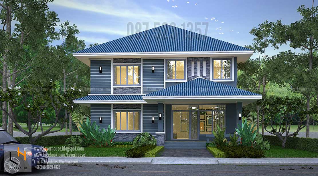 ขายแบบบ้านสำเร็จรูป รับออกแบบบ้าน เขียนแบบบ้าน โดยLayerhouse รูปที่ 6