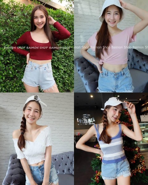 ขายส่ง เสื้อผ้าแฟชั่น เสื้อเรย่อน ชุดเดรส เสื้อกล้าม สายเดี่ยว จั๊มสูท ชุดเซท  กางเกงยีนส์  รูปที่ 6
