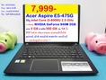 Acer Aspire E5-475G Core i3-6006U ประกันศูนย์ ยาวๆ 