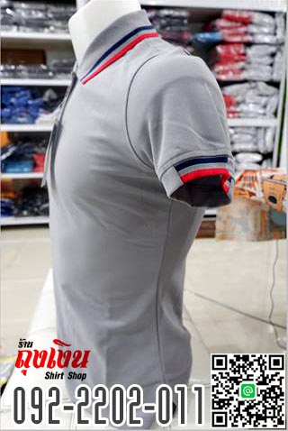 เสื้อโปโล เทา แบร์น POLYGAN พร้อมบริการงานปักงานสกรีนตามความต้องการ รูปที่ 5