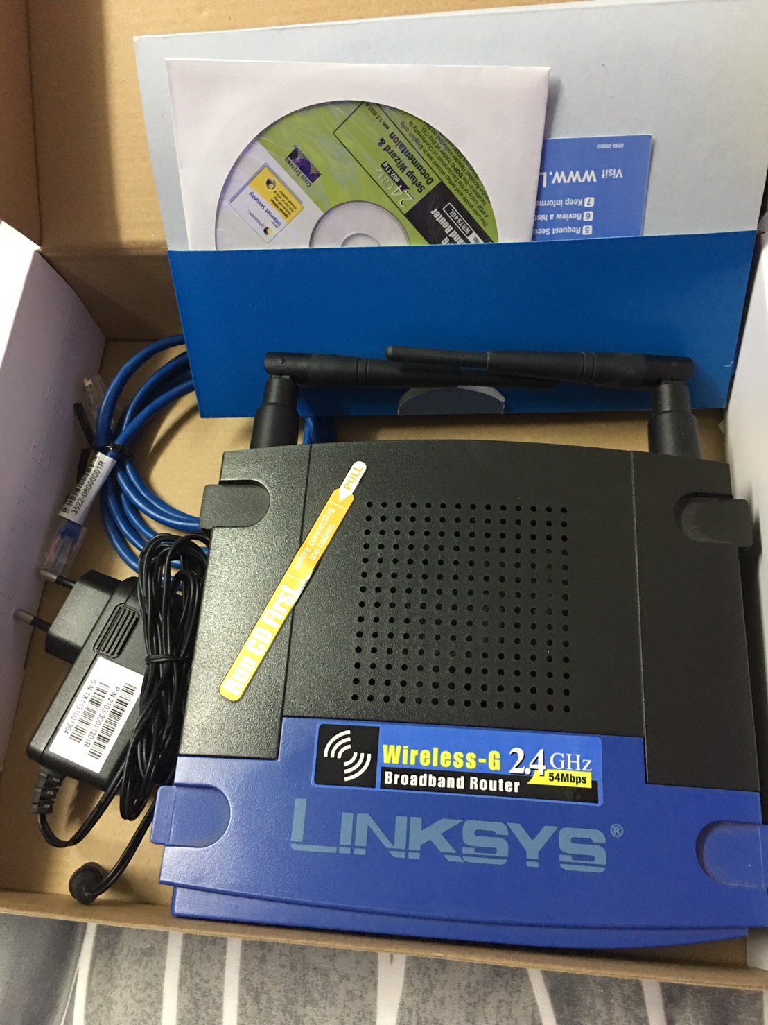 Linksys Router Wireless-G Broadband WRT54GL รูปที่ 1