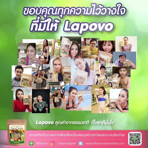 Lapovo สมูธตี้แบบชงดื่มน้ำผักผลไม้รวม  เพื่อลดและควบคุมน้ำหนัก รูปที่ 5