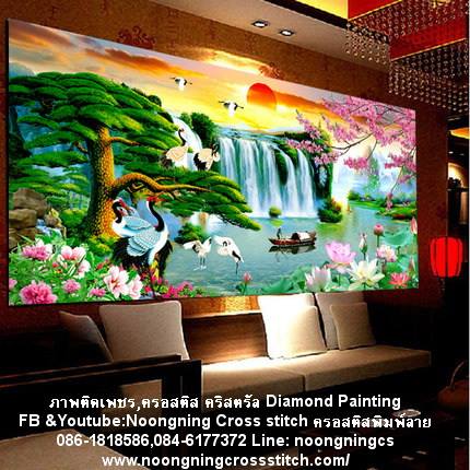 ร้าน noogningcrosstitch ครอสติสพิมพ์ลาย จำหน่ายชุดปักครอสติส ครอสติสคริสตรัล DiamondPainting DIYง่ายๆ121 รูปที่ 1