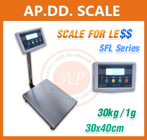 เครื่องชั่งตั้งพื้น  30-300kg ยี่ห้อ SCALE FOR LE$$ รุ่น SFL ราคาพิเศษ รูปที่ 1