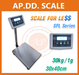 รูปย่อ เครื่องชั่งตั้งพื้น  30-300kg ยี่ห้อ SCALE FOR LE$$ รุ่น SFL ราคาพิเศษ รูปที่1