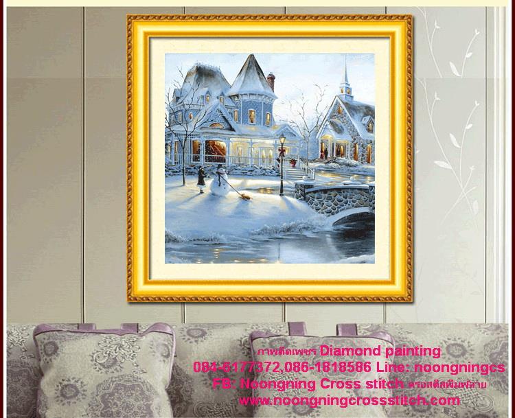 ร้าน noogningcrosstitch ครอสติสพิมพ์ลาย จำหน่ายชุดปักครอสติส ครอสติสคริสตรัล DiamondPainting DIYง่ายๆ216 รูปที่ 1