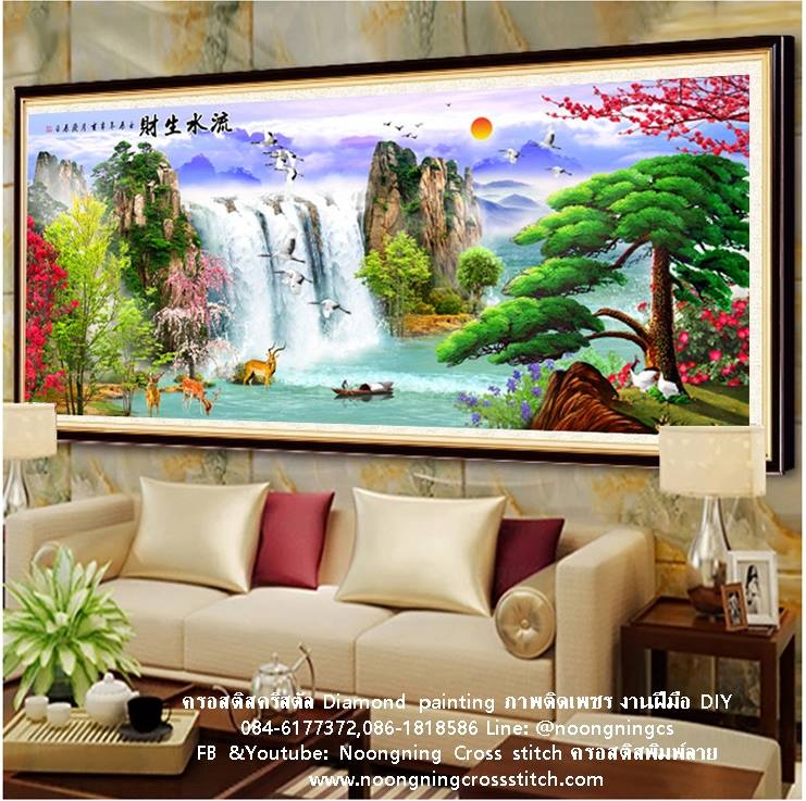 ร้าน noogningcrosstitch ครอสติสพิมพ์ลาย จำหน่ายชุดปักครอสติส ครอสติสคริสตรัล DiamondPainting DIYง่ายๆ361 รูปที่ 1