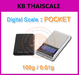 รูปย่อ เครื่องชั่งดิจิตอลแบบพกพา  100-1000g ยี่ห้อ Digital Scale รุ่น Pocket รูปที่1