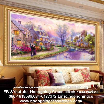 ร้าน noogningcrosstitch ครอสติสพิมพ์ลาย จำหน่ายชุดปักครอสติส ครอสติสคริสตรัล DiamondPainting DIYง่ายๆ419 รูปที่ 1