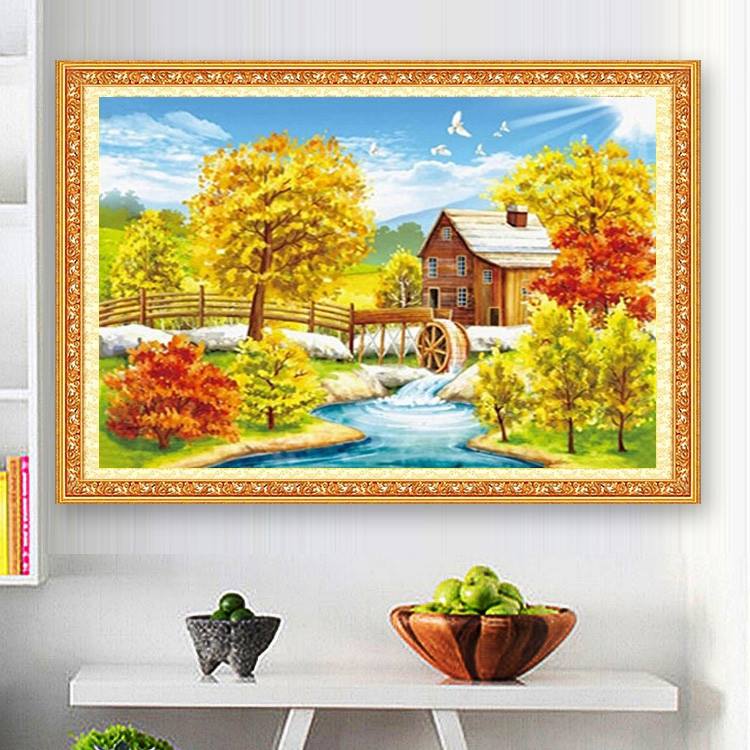 ร้าน noogningcrosstitch ครอสติสพิมพ์ลาย จำหน่ายชุดปักครอสติส ครอสติสคริสตรัล DiamondPainting DIYง่ายๆ537 รูปที่ 1