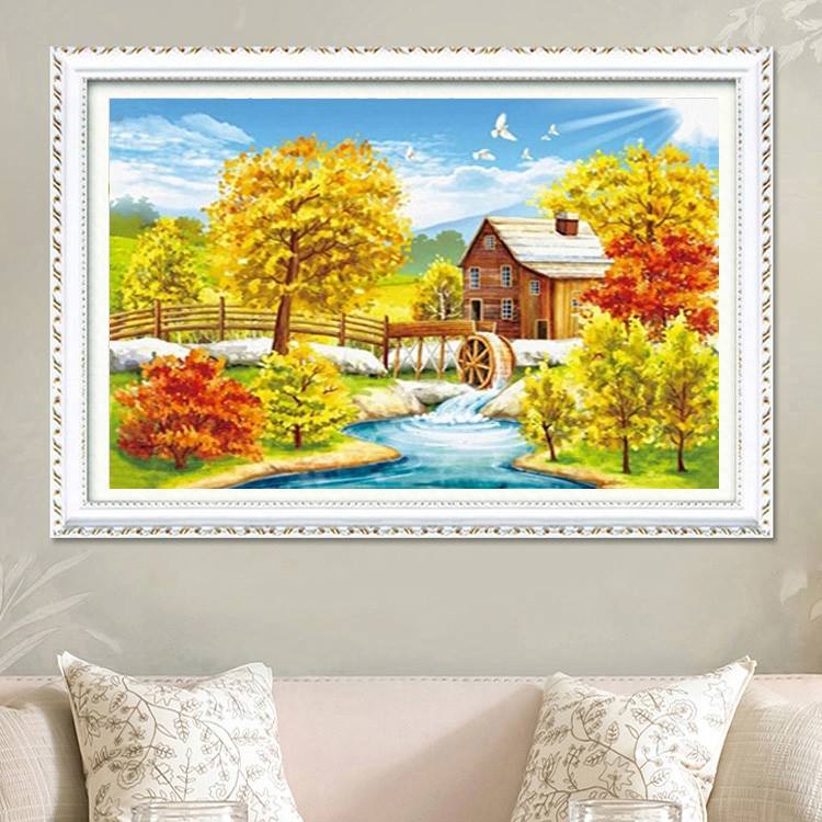 ร้าน noogningcrosstitch ครอสติสพิมพ์ลาย จำหน่ายชุดปักครอสติส ครอสติสคริสตรัล DiamondPainting DIYง่ายๆ536 รูปที่ 1