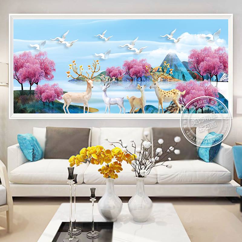 ร้าน noogningcrosstitch ครอสติสพิมพ์ลาย จำหน่ายชุดปักครอสติส ครอสติสคริสตรัล DiamondPainting DIYง่ายๆ523 รูปที่ 1