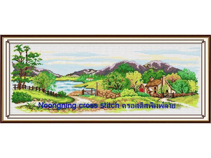 ร้าน noogningcrosstitch ครอสติสพิมพ์ลาย จำหน่ายชุดปักครอสติส ครอสติสคริสตรัล DiamondPainting DIYง่ายๆ747 รูปที่ 1