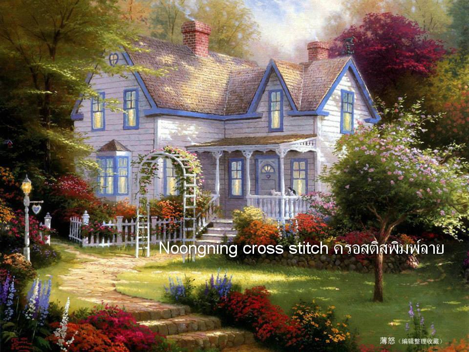 ร้าน noogningcrosstitch ครอสติสพิมพ์ลาย จำหน่ายชุดปักครอสติส ครอสติสคริสตรัล DiamondPainting DIYง่ายๆ701 รูปที่ 1