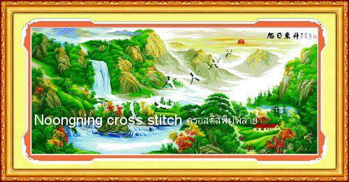 ร้าน noogningcrosstitch ครอสติสพิมพ์ลาย จำหน่ายชุดปักครอสติส ครอสติสคริสตรัล DiamondPainting DIYง่ายๆ744 รูปที่ 1