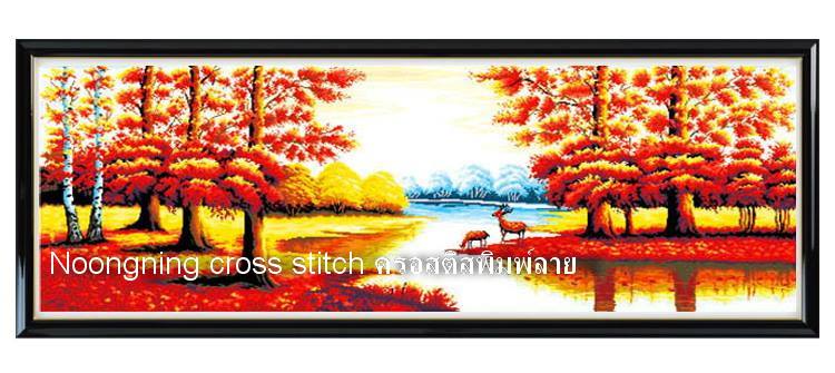 ร้าน noogningcrosstitch ครอสติสพิมพ์ลาย จำหน่ายชุดปักครอสติส ครอสติสคริสตรัล DiamondPainting DIYง่ายๆ724 รูปที่ 1