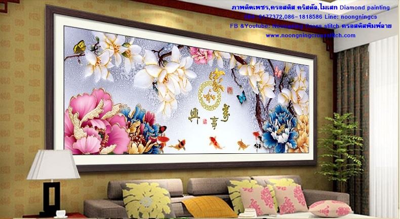 ร้าน noogningcrosstitch ครอสติสพิมพ์ลาย จำหน่ายชุดปักครอสติส ครอสติสคริสตรัล DiamondPainting DIYง่ายๆ700 รูปที่ 1