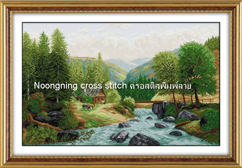 ร้าน noogningcrosstitch ครอสติสพิมพ์ลาย จำหน่ายชุดปักครอสติส ครอสติสคริสตรัล DiamondPainting DIYง่ายๆ746 รูปที่ 1