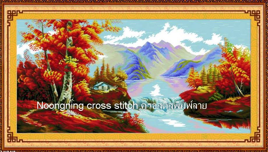 ร้าน noogningcrosstitch ครอสติสพิมพ์ลาย จำหน่ายชุดปักครอสติส ครอสติสคริสตรัล DiamondPainting DIYง่ายๆ706 รูปที่ 1