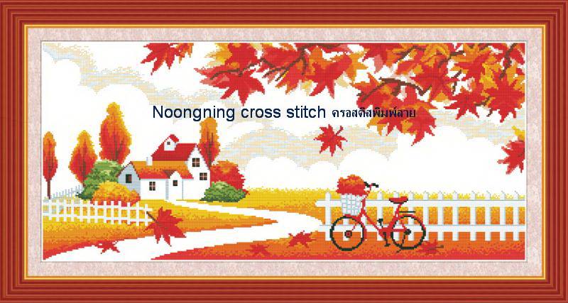 ร้าน noogningcrosstitch ครอสติสพิมพ์ลาย จำหน่ายชุดปักครอสติส ครอสติสคริสตรัล DiamondPainting DIYง่ายๆ773 รูปที่ 1