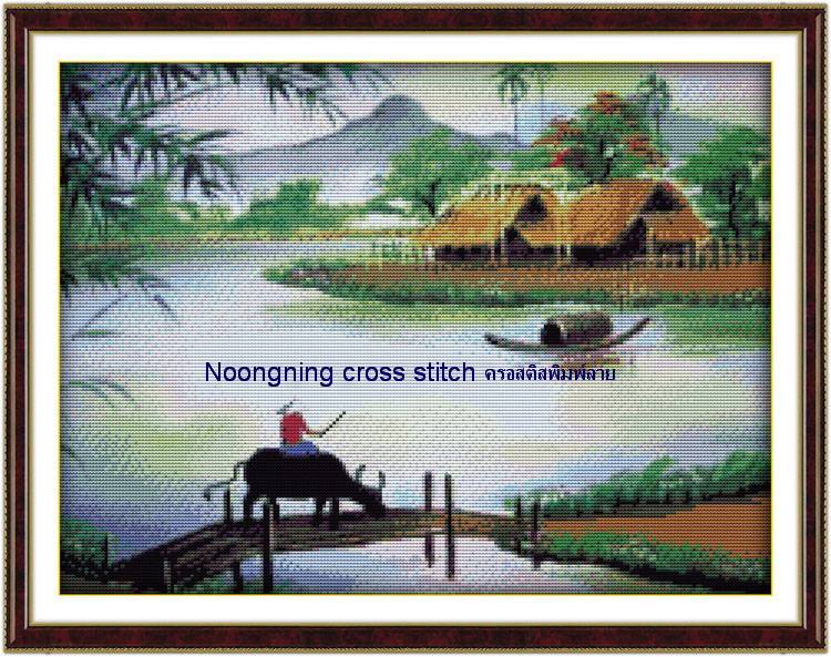 ร้าน noogningcrosstitch ครอสติสพิมพ์ลาย จำหน่ายชุดปักครอสติส ครอสติสคริสตรัล DiamondPainting DIYง่ายๆ764 รูปที่ 1